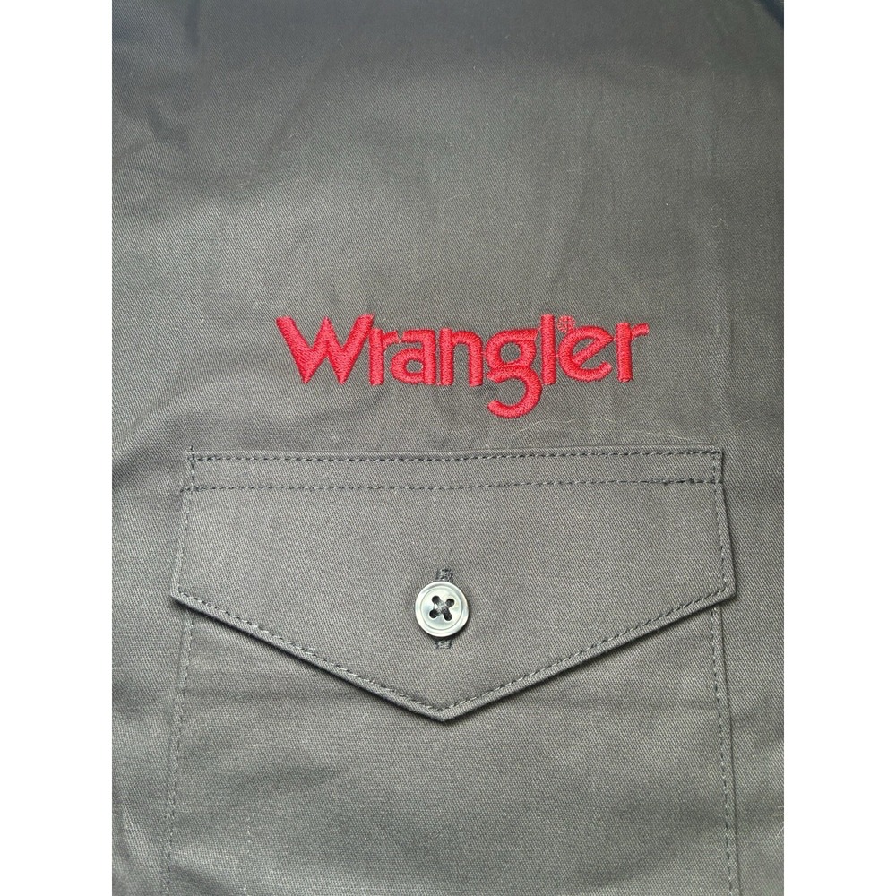 Wrangler Authentic Western Shirt . Mens Large, Black. Long Sleeve, BRAND NEW - Picture 4 of 10